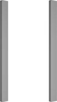 NEFF Z5802GLMY0 - Flex Design Kit, 14 cm, Metallic silver, für eine einzelne ausfahrbare Dunstabzugshaube aus Glas